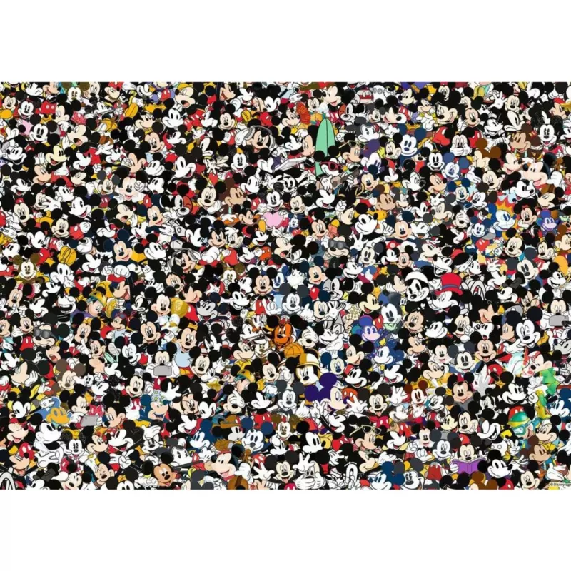 Puzzle Ravensburger 12000529 — 1000 piezas, Mickey Mouse Cartoons, 700×500 mm, a partir de 14 años