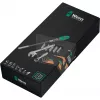 Kraftform Kompakt F 1, para carpinteros de ventanas, 35 piezas, set de herramientas negro/verde, incl. carraca de puntas Zyklop Mini 1, 1/4