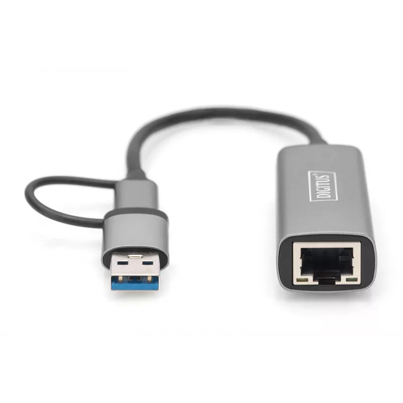 Adaptador USB Type-C Gigabit Ethernet Digitus DN-3028