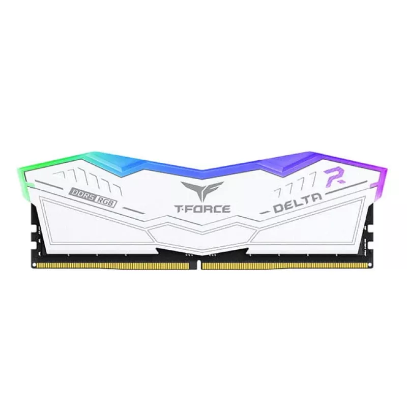 DIMM 32 GB DDR5-6000 (2x 16 GB) kit dual, memoria RAM blanca, FF4D532G6000HC38ADC01, Delta RGB, INTEL XMP