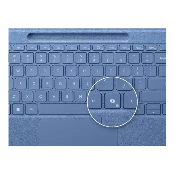 Teclado para Microsoft Surface 8YU-00027 — distribución QWERTZ alemana, Bluetooth, touchpad, azul
