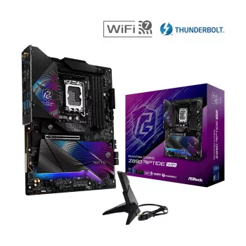 Placa base ASRock Z890 Riptide WiFi — Intel Z890, LGA1851, ATX, DDR5, 4 DIMM, Wi‑Fi 7, 2.5Gb LAN, Thunderbolt 4