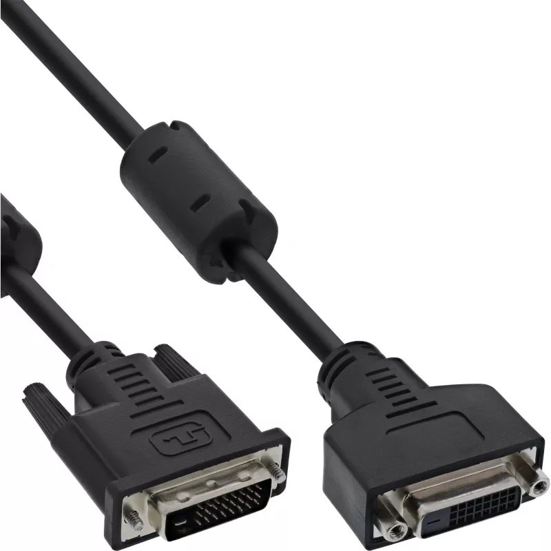 InLine Cable DVI-D 24+1 M/H, Dual Link, 2 núcleos de ferrita, 3 m