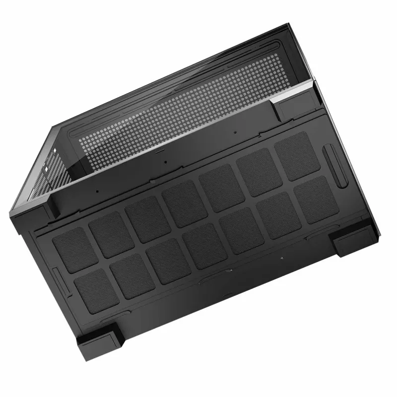 Caja de PC MODECOM Volcano Stellar NF ATX Midi Tower, cristal templado, negra, compatible con ATX/micro ATX, GPU hasta 420 mm, disipador de CPU 175 mm