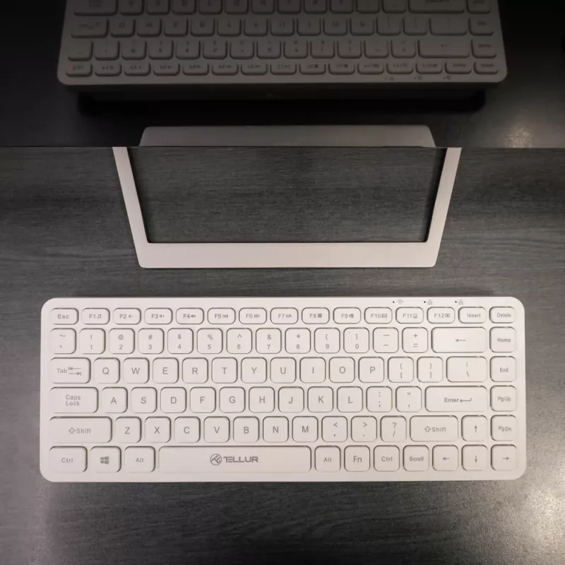 Teclado inalámbrico Tellur TLL491241 Mini blanco — diseño compacto, conexión inalámbrica