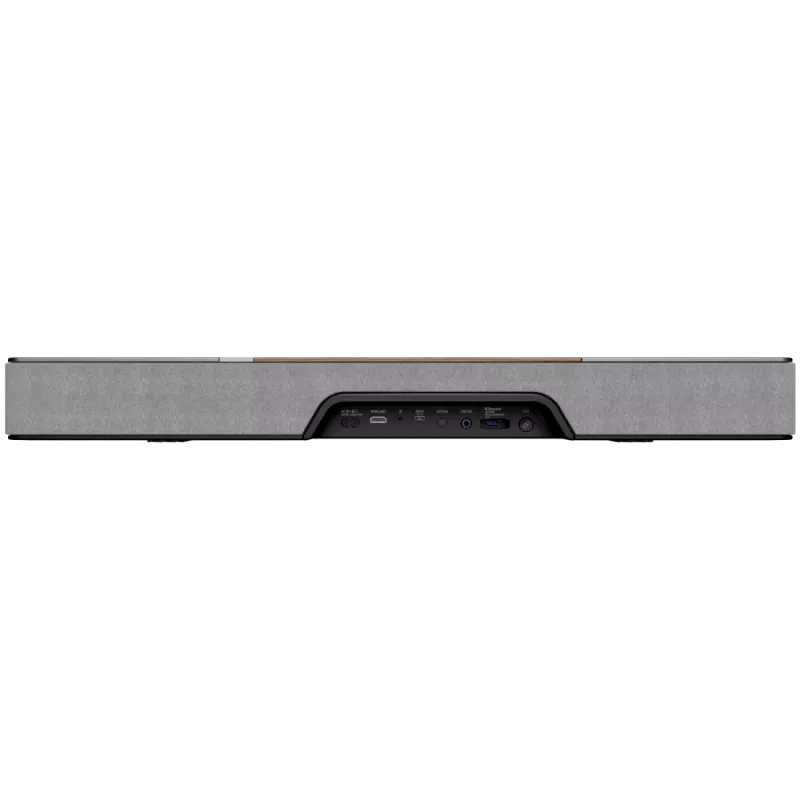 Barra de sonido KLIPSCH Flexus CORE 100 — 2.1 canales, 100 W, subwoofer integrado, gris/nogal