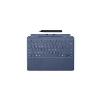 Teclado Microsoft Surface Pro con lápiz delgado QWERTZ Alemán Azul