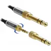 Cable de audio DeLOCK 85779 0,5 m 3,5 mm negro gris