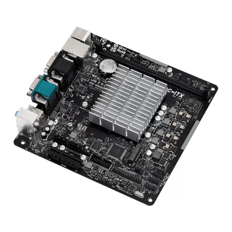 ASRock N100DC-ITX - procesador Intel Quad-Core N100 (hasta 3,4 GHz) DDR4- 2 SATA3, compatible con Intel Turbo Boost Technology placas base Mini ITX (280)