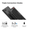 Teclado mecánico Keychron V6 Ultra 8K – Full-Size 100% QWERTY, Bluetooth, RGB, negro