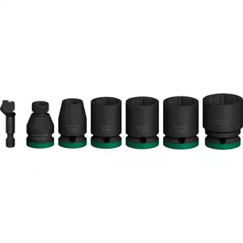 Set de vasos Bosch Powertools PRO 1/2 inch 7 piezas negro