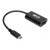 Tripp Eaton Tripp Lite Series Adaptador convertidor de vídeo USB-C a DisplayPort 4K x 2K @ 60Hz, Negro, USB Type-C a DP, USB-C, USB Type-C 6 pulgadas