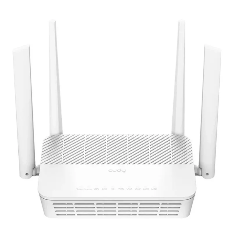 Router inalámbrico Cudy AX3000 (Wi‑Fi 6 dual band 2,4/5 GHz, Gigabit Ethernet, 4x LAN, 2402+574 Mbit/s)