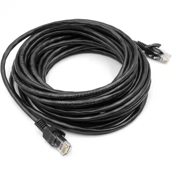 Cable Cat5E UTP, 7,5 m, negro