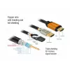 Cable HDMI DeLOCK 85729 2 m HDMI tipo A estándar negro dorado