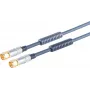 Cable de conexión de satélite ShiverPeaks 80098-20-MHQ 20 m con conectores macho F metálicos cromados