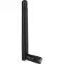Delock 88339 antena Wi-Fi 802.11 b/g/n, RP-SMA, 2 dBi, omnidireccional, con articulación abatible, negra