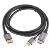 Adaptador de cable de vídeo Lanberg CA-HDDP-20CU-0018-BK 1,8 m DisplayPort HDMI + USB negro, plateado