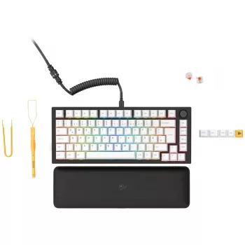 Teclado Glorious GMMK Pro Negro Slate 75% TKL - Montado, distribución ISO-DE - negro (GLO-GMMK-P75-FOX-ISO-B-DE)