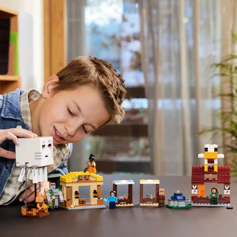 LEGO MINECRAFT 21273 El ataque del globo ghast al poblado