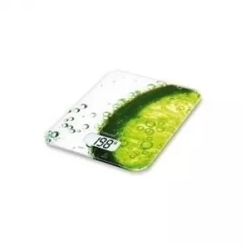 Beurer KS 19 Fresh báscula de cocina, blanco/verde, 70406