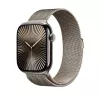 Correa Apple 46mm Milanese Loop natural M/L titanio