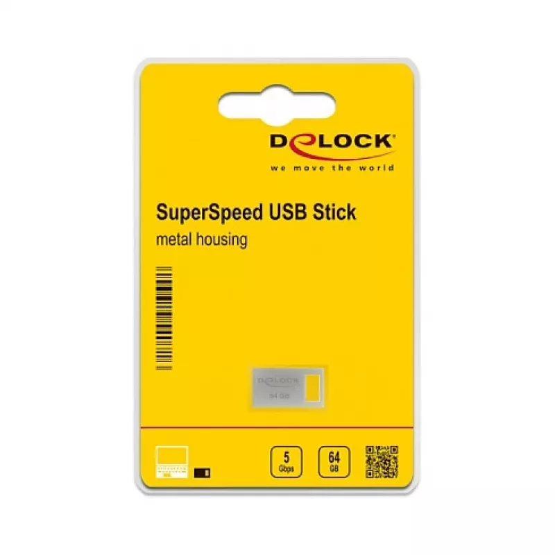 Memoria flash USB DeLOCK 64GB USB Type-A 3.2 Gen 1