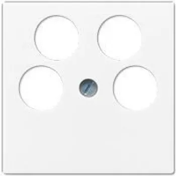 Jung A561-4SAT2WW Tapa SAT-TV de 4 orificios, blanco alpino