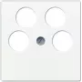 Jung A561-4SAT2WW Tapa SAT-TV de 4 orificios, blanco alpino