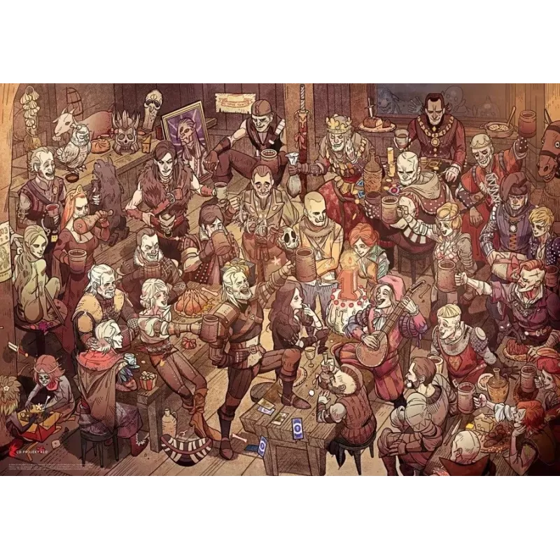 Puzle Good Loot Gaming Puzzle: The Witcher (Wiedźmin) cumpleaños, 1000 piezas