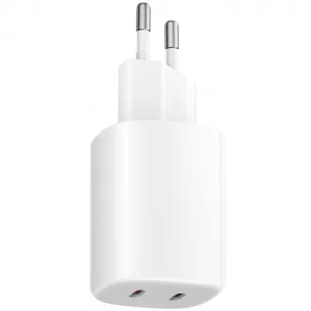 Cargador Xiaomi Nano Turbo 45W Blanco — 2× USB‑C AC interior para smartphone y tablet