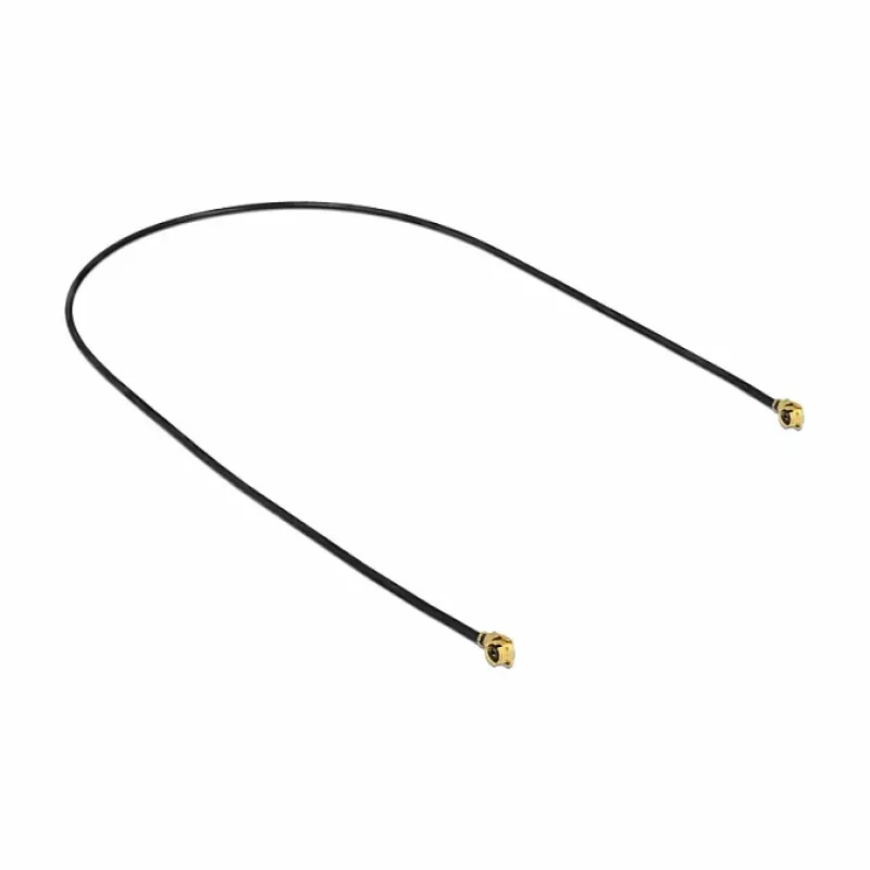 Cable coaxial DeLOCK 89609 0,3 m MHF (I-PEX) negro oro