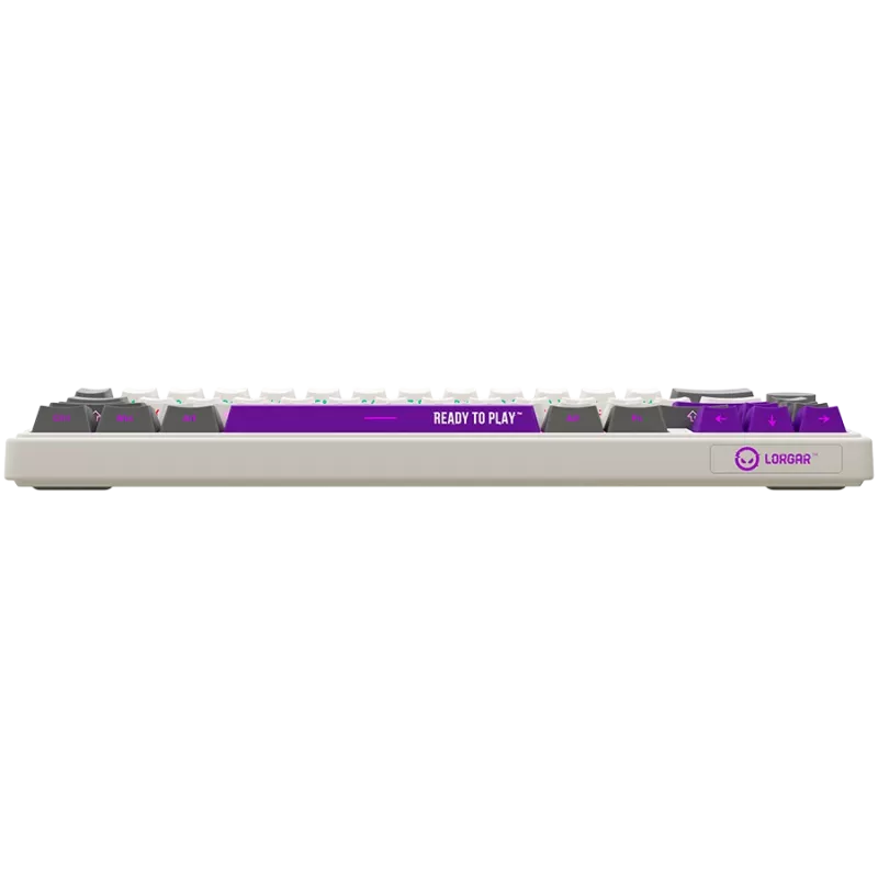 Teclado gaming mecánico inalámbrico LORGAR KBP70MW distribución 65% beige