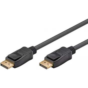 Goobay | Cable de conexión DisplayPort a DisplayPort | 64799 | Negro | 3 m