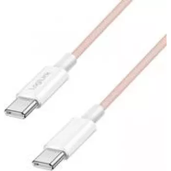 LogiLink Cable USB 2.0 Type-C C/m> C/m Nylon 60W rosa - Cable - Digital/Datos (CU0345)