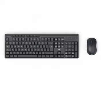 Conjunto de teclado y ratón WKM-200 negro