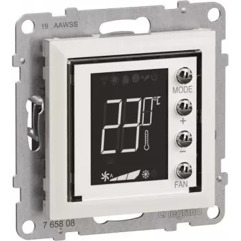 Legrand Seano MyHome termostato con indicador 765608 con placa embellecedora en el (765608)