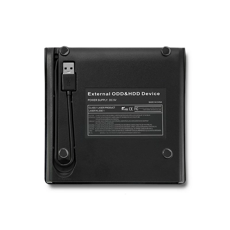 Carcasa/bandeja para unidad de CD/DVD SATA USB 3.0 12.7mm