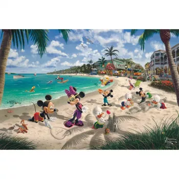 Thomas Kinkade Studios: Disney - Mickey & Minnie en Florida, puzle 200 piezas