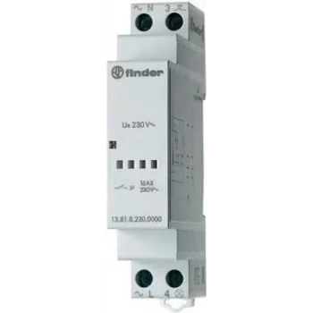 Finder Interruptor de impulso carril DIN 1 ud. 13.81.8.230.0000 1 contacto cerrado 230 V/AC 3700 VA (13.81.8.230.0000)