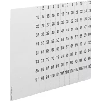 Etiquetas autoadhesivas Hager ZZ90C Cuadradas Blancas 1080 uds.