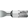 Punta de destornillador wiha 7010Z/6.5-25 25 mm, punta de ranura única para destornilladores manuales y eléctricos