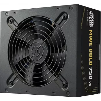 Fuente de alimentación Cooler Master MWE GOLD 750v3 ATX 3.1 750W 80 PLUS Gold no modular, 6x SATA, 4x 6+2 PCIe, 2x 4+4 EPS