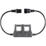 VOLTCRAFT CAA-1L 16 adaptador de medición conector macho IEC C20 - conector hembra IEC C19 gris oscuro (CAA-1L 16)