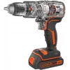 Taladro con empuñadura de pistola Black & Decker BCD383D2XK-QW 18 V, 2 Ah x2, portabrocas de 13 mm, naranja