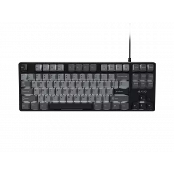Teclado gaming NATEC Fury Kanabo K2 US blanco retroiluminado mecánico negro-gris