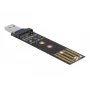 Convertidor combo DeLOCK para M.2 NVMe PCIe o SSD SATA USB 3.2 Gen 2 negro