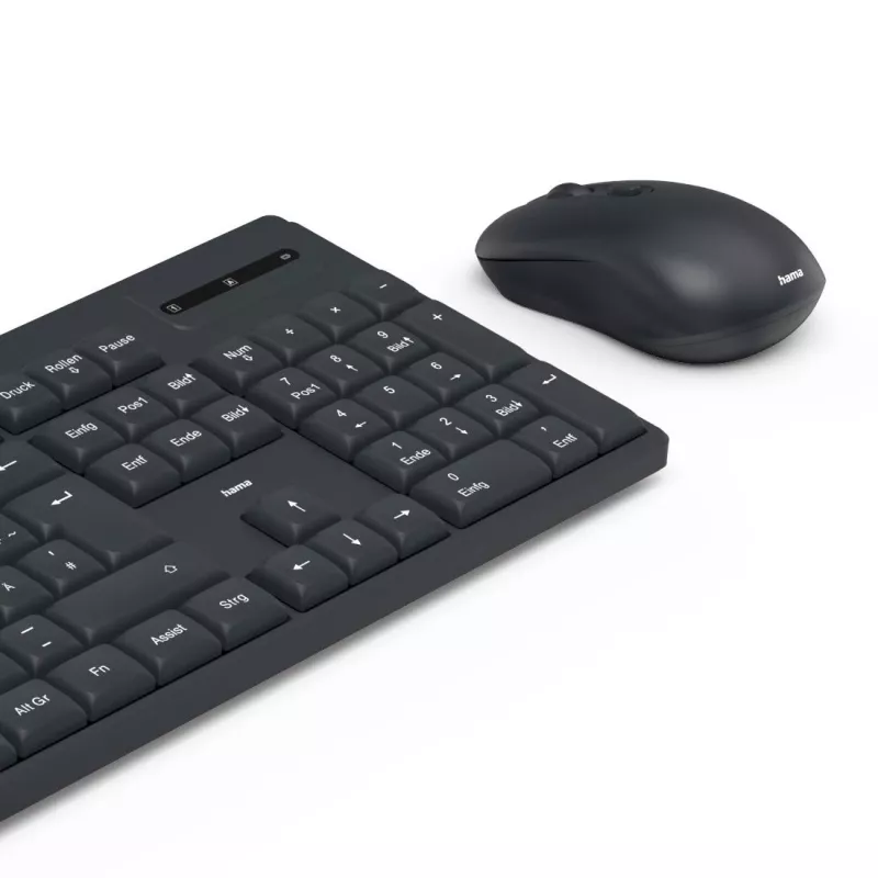 Conjunto de teclado y ratón WKM-200 negro