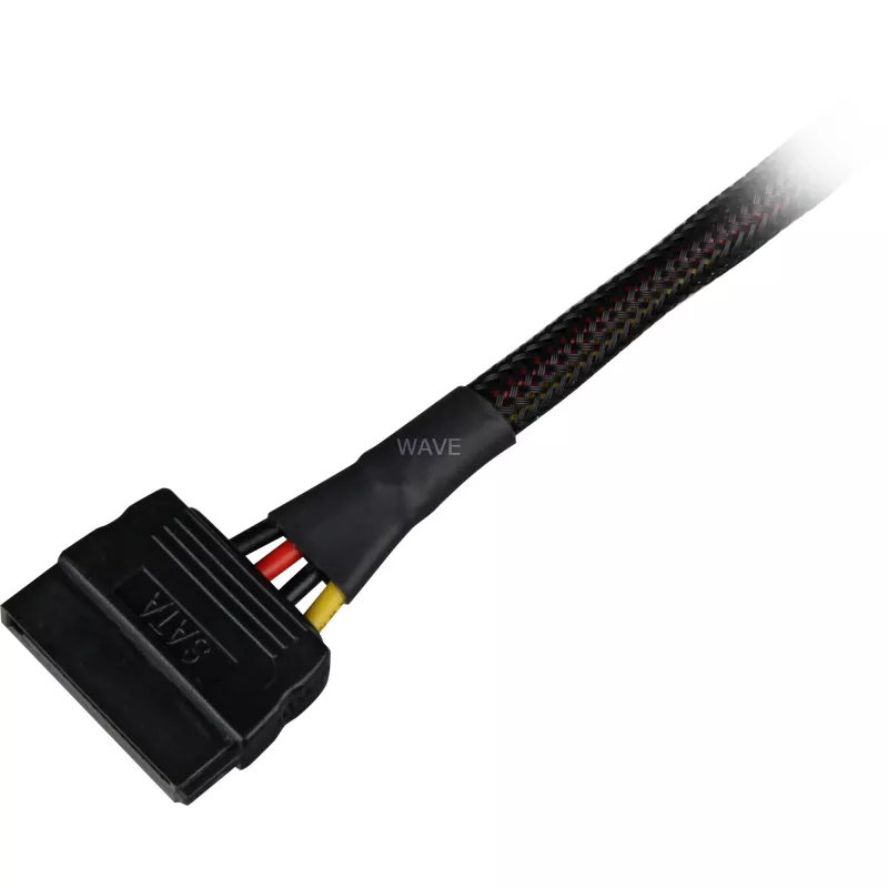Cable adaptador de alimentación SATA Sharkoon 15 cm — Adaptador para conectores de alimentación SATA