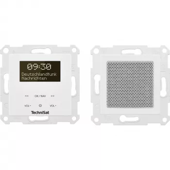 TechniSat DigitRadio UP 55 - radio DAB - 2 x 2 vatios - blanco (0001/3901)